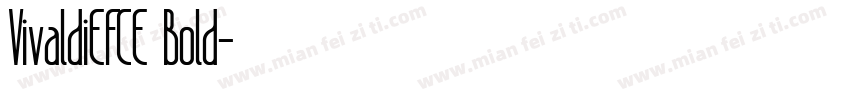 VivaldiEFCE Bold字体转换